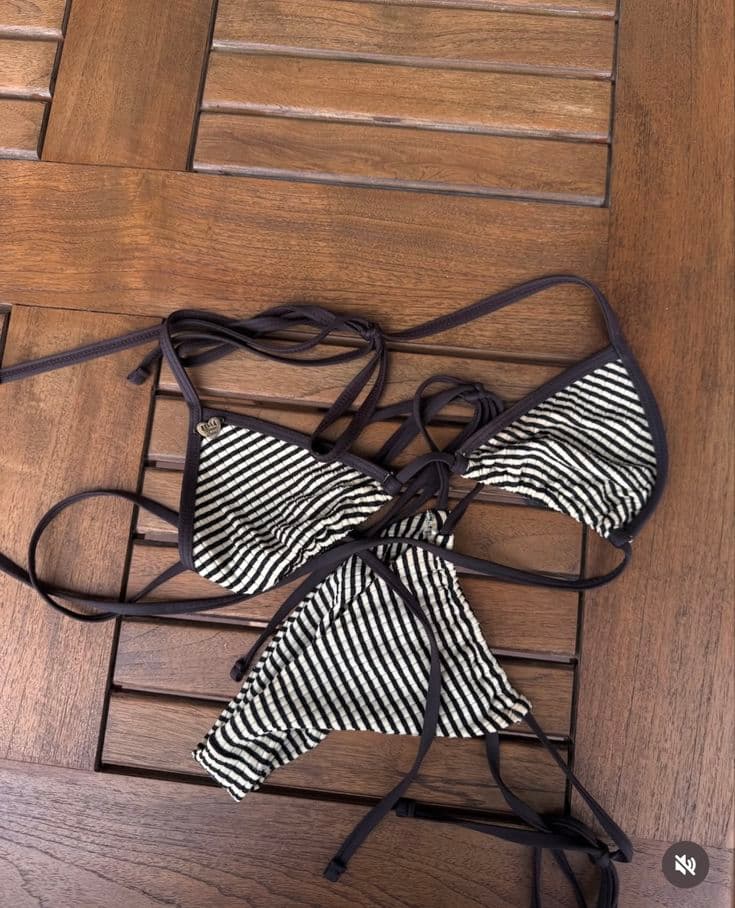 Customer wearing Betty Beach one-piece